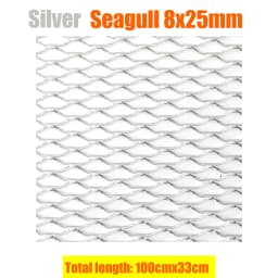 100x33cm Aluminium Racing Car Bumper Grille Grill Mesh Net Vent Black Silver Red Blue Tuning Universal Protector Home Garden