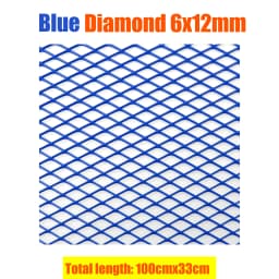 100x33cm Aluminium Racing Car Bumper Grille Grill Mesh Net Vent Black Silver Red Blue Tuning Universal Protector Home Garden