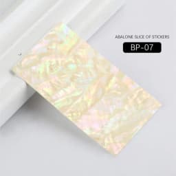 3D Abalone Shell Slice Nail Sticker Flakes, Adhesive Decals, Manicure DIY Nail Art, Gel Polish Tips Decorations