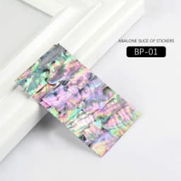 3D Abalone Shell Slice Nail Sticker Flakes, Adhesive Decals, Manicure DIY Nail Art, Gel Polish Tips Decorations