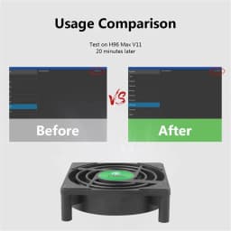 DC 5V USB Mini Cooling Small Fan 7 Blades Cooling Fan for TV Box Set Top Box 80x80x25mm Silent TV Box Radiator With 30cm Cable
