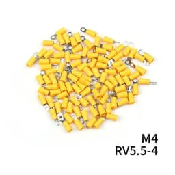 10/50/100PCS Yellow Ring 4-6MM Insulated Wire Connector Electrical Crimp Terminal Cable Wire 12-10AWG Car Audio Crimp Connectors