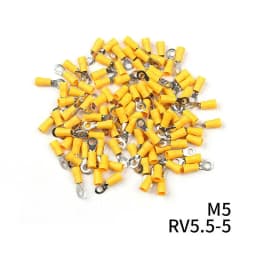 10/50/100PCS Yellow Ring 4-6MM Insulated Wire Connector Electrical Crimp Terminal Cable Wire 12-10AWG Car Audio Crimp Connectors