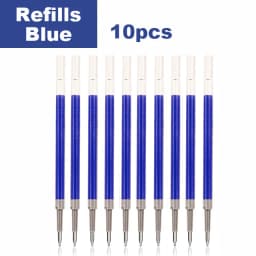 Deli Gel Pens Set 0.5mm Retractable Bullet Ballpoint Pen Blue Black Red Ink Refill for School Office Writing Stationery Supplies