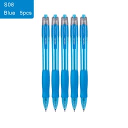 Deli Gel Pens Set 0.5mm Retractable Bullet Ballpoint Pen Blue Black Red Ink Refill for School Office Writing Stationery Supplies