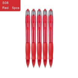 Deli Gel Pens Set 0.5mm Retractable Bullet Ballpoint Pen Blue Black Red Ink Refill for School Office Writing Stationery Supplies