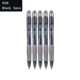 Deli Gel Pens Set 0.5mm Retractable Bullet Ballpoint Pen Blue Black Red Ink Refill for School Office Writing Stationery Supplies