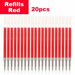 Deli Gel Pens Set 0.5mm Retractable Bullet Ballpoint Pen Blue Black Red Ink Refill for School Office Writing Stationery Supplies