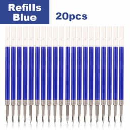 Deli Gel Pens Set 0.5mm Retractable Bullet Ballpoint Pen Blue Black Red Ink Refill for School Office Writing Stationery Supplies