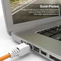 ZoeRax 1PCS Tool Free RJ45 CAT6 Connector Ethernet Termination Plugs, 23AWG to 26AWG Cable Internet Plug Installation Toolless