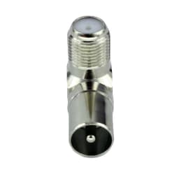 5PCS High Quality Right Angle 90 Degree TV IEC Aerial Adapter F-Type Female to TV IEC Male Antenna Connector Coaxial Plug
