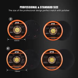 SPTA Backer Backing Plate Pad 5inch/6inch Hook&Loop For Air Sander Dual Action Car Polisher For SPTA DA502