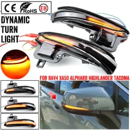 For Toyota RAV4 XA50 2019 2020 / For Toyota Tacoma 2016 - 2019 Dynamic Turn Signal Light LED Side Mirror Indicator Blinker Light