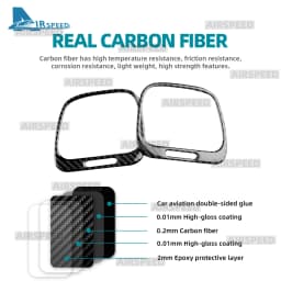 Real Soft Carbon Fiber For Volkswagen Scirocco Mk3 2009 2010 2011 2012 2013 2014 2015 2016 LHD RHD Car AC Outlet Vent Sticker