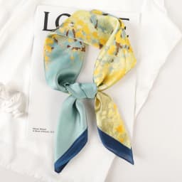 Women 70*70cm Square Silk Scarf/scarves Luxury Wrap 2025 Hair Tie Band Bag Warp Soft Neckerchief Hijab Headscarf Female Foulard