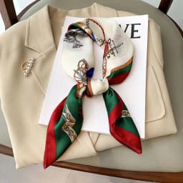 Women 70*70cm Square Silk Scarf/scarves Luxury Wrap 2025 Hair Tie Band Bag Warp Soft Neckerchief Hijab Headscarf Female Foulard