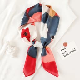 Women 70*70cm Square Silk Scarf/scarves Luxury Wrap 2025 Hair Tie Band Bag Warp Soft Neckerchief Hijab Headscarf Female Foulard