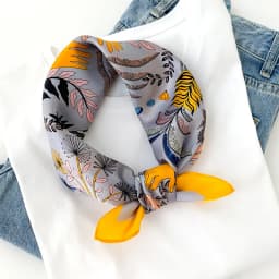 Women 70*70cm Square Silk Scarf/scarves Luxury Wrap 2025 Hair Tie Band Bag Warp Soft Neckerchief Hijab Headscarf Female Foulard