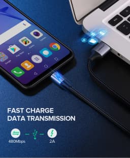 UGREEN 2 Pack Micro USB Cable 2A Fast Charging 1.5m USB Cable for Samsung Xiaomi HTC USB Charger Data Cable Mobile Phone Cable