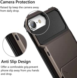 For iPhone SE 2022 2020 Case Wallet 5-Card ID Slot Credit Card Holder Flip Hidden Pocket Cover For iPhone SE3 SE2 SE 2022 Coque