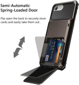 For iPhone SE 2022 2020 Case Wallet 5-Card ID Slot Credit Card Holder Flip Hidden Pocket Cover For iPhone SE3 SE2 SE 2022 Coque