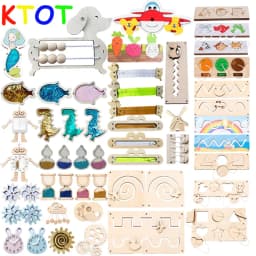 Busy Board Diy Material Accessories Montessori Teaching Aids Baby Early Education Learning Skill Toy Part Wooden Board Games