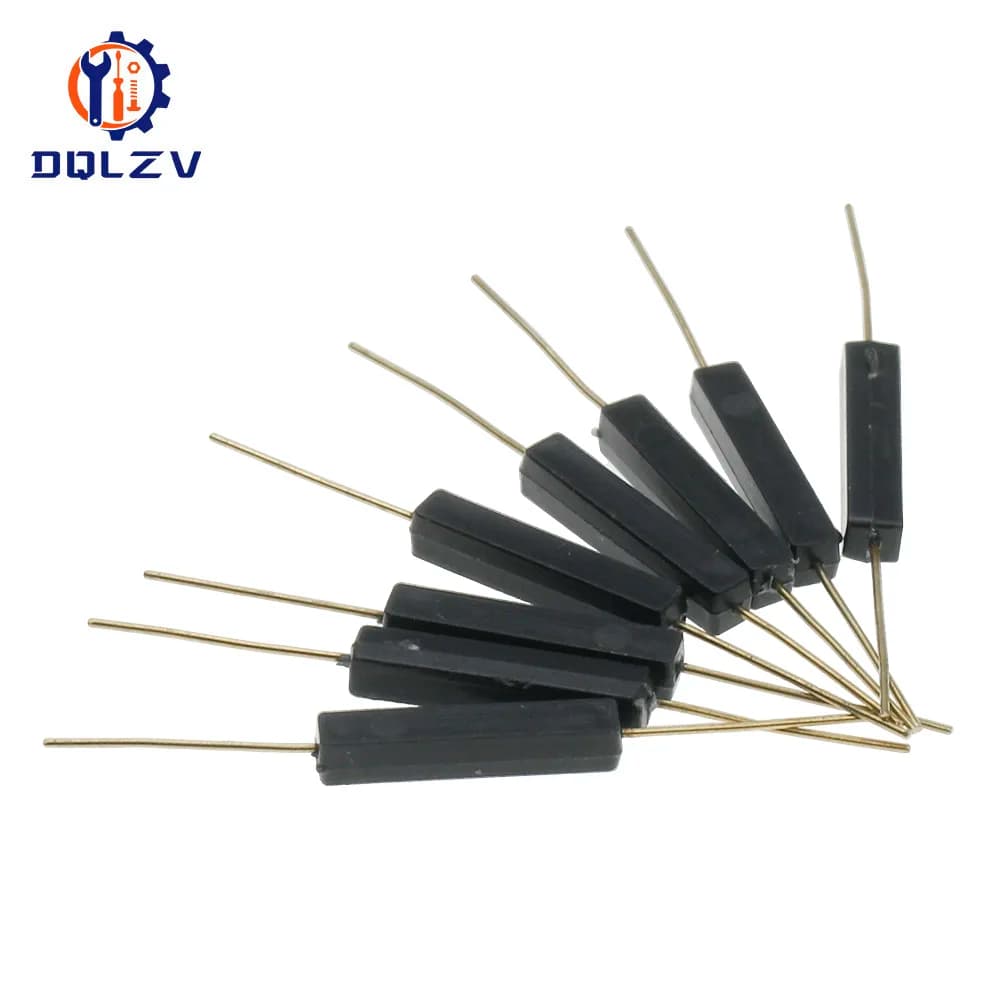 5PCS Plastic Type Reed Switch 2 * 14 Normally Open Magnetic Control Switch GPS-14A Anti-Vibration/Damage Contact For Sensor NO