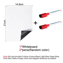 A5 Size Magnetic Whiteboard,Dry Erase White Boards,Soft Home Office Kitchen Flexible Pad Fridge Stickers Memo Message Board