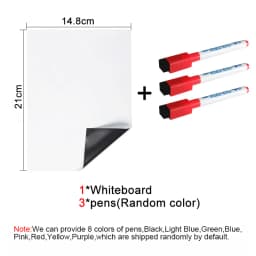 A5 Size Magnetic Whiteboard,Dry Erase White Boards,Soft Home Office Kitchen Flexible Pad Fridge Stickers Memo Message Board