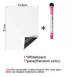 A5 Size Magnetic Whiteboard,Dry Erase White Boards,Soft Home Office Kitchen Flexible Pad Fridge Stickers Memo Message Board