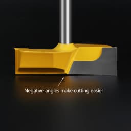 LAVIE 8mm Shank Cleaning Bottom Router Bits 2-1/4" Cutting Diameter For Surface Planing Router Bit Woodworking Milling Cutter