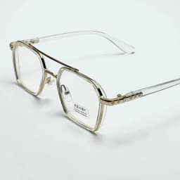 NEW Double Bridge Square Anti-blue Light Glasses Women Men Vintage Transparent Computer Glasses Oversize Frame Eyeglasses 1PC