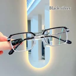 NEW Double Bridge Square Anti-blue Light Glasses Women Men Vintage Transparent Computer Glasses Oversize Frame Eyeglasses 1PC