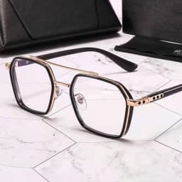 NEW Double Bridge Square Anti-blue Light Glasses Women Men Vintage Transparent Computer Glasses Oversize Frame Eyeglasses 1PC