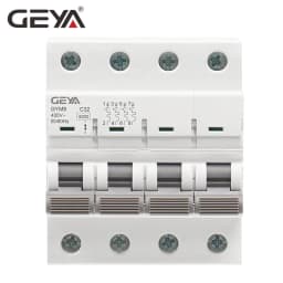 GEYA GYM9 4P MCB 6A-63A 6KA Breaking Capacity MCB Din Rail Mini Circuit Breaker 6A-63A AC Type Factory Direct Manufacturer