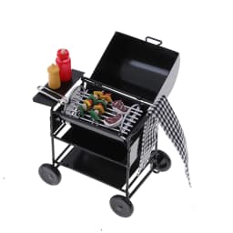 1Set Mini Cute BBQ Food Grill Miniature Ornaments For 1/12 Scale Doll House Gadget Kitchen Food Furniture For Dollhouse Kids Toy
