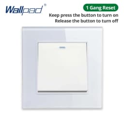 Wallpad White Tempered Glass Panel Wall 1 2 3 Way Curtain Switch USB EU UK EU Socket Outlet TV TEL RJ45 Sat 86*86mm