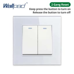 Wallpad White Tempered Glass Panel Wall 1 2 3 Way Curtain Switch USB EU UK EU Socket Outlet TV TEL RJ45 Sat 86*86mm