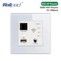 Wallpad White Tempered Glass Panel Wall 1 2 3 Way Curtain Switch USB EU UK EU Socket Outlet TV TEL RJ45 Sat 86*86mm