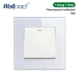 Wallpad White Tempered Glass Panel Wall 1 2 3 Way Curtain Switch USB EU UK EU Socket Outlet TV TEL RJ45 Sat 86*86mm