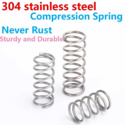 304 SUS Compressed Spring Stainless Steel Compression Spring Y-type Rotor Return Spring Wire Diameter 0.6mm 0.7mm  10PCS