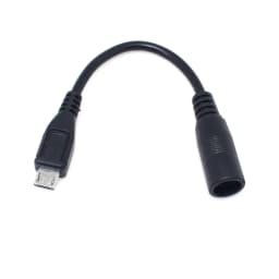5.5*2.1mm 4.0*1.7mm DC Power Plug Waterproof Jacket Female To Micro USB / Mini USB / Type C Male Adapter Cable