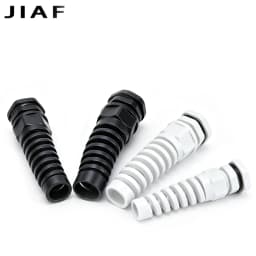 5PCS Waterproof Anti-bending Cable Gland M12 Plastic Joint M16 Nylon PA66 Torsion-proof Glands M20 M25 Seal Joint M18 Connector