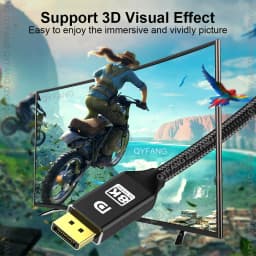 DisplayPort Cable DP 240Hz Cable DP1.4 8K 4K 144Hz 165Hz Display Port Cord Adapter For Video PC Laptop TV 8K Display Port Cable