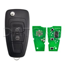 Datong World Car Key Fit For Ford Focus Transit C-Max S-Max MK3 Mondeo 4D63+/83 Chip 433MHz FSK 5WK50165 5WK50166 5WK50168