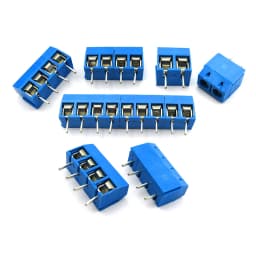 10/50/100Pcs/lot KF301-5.0-2P KF301-3P Pitch 5.0mm Straight Pin 2P 3P Screw PCB Terminal Block Connector