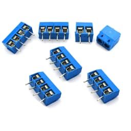 10/50/100Pcs/lot KF301-5.0-2P KF301-3P Pitch 5.0mm Straight Pin 2P 3P Screw PCB Terminal Block Connector