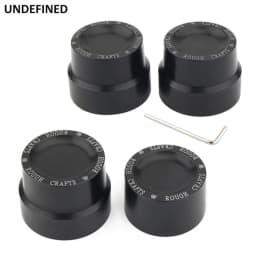 Motorcycle Front Rear Axle Nut Cover Caps CNC Black For Harley Touring Road Glide Low Rider Sportster Iron 883 XL1200 Softail