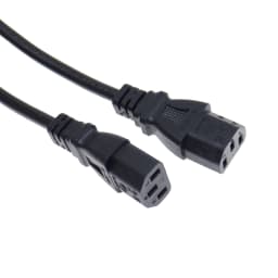 UPS Server Splitter C14 to 2 X C13 Power Adapter Cable Single C14 to Dual 5-15R C13 Short Power Y Type Adapter Cord 10A 250V