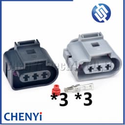 3 Pin 3.5 mm Automotive Fog Lamp Light Socket Crankshaft Sensor Plug 1J0973723G 1J0 973 723G 1J0973723 1J0 973 723